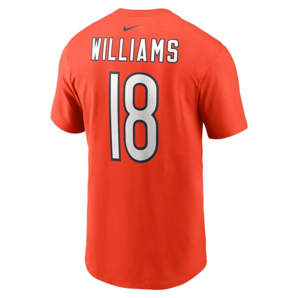 Men's Nike Caleb Williams Orange Chicago Bears  Fuse Name & Number T-Shirt - Image 3