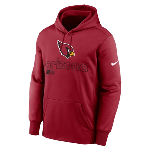 Men's Nike Cardinal Arizona Cardinals Performance Pullover Hoodie - Image 2