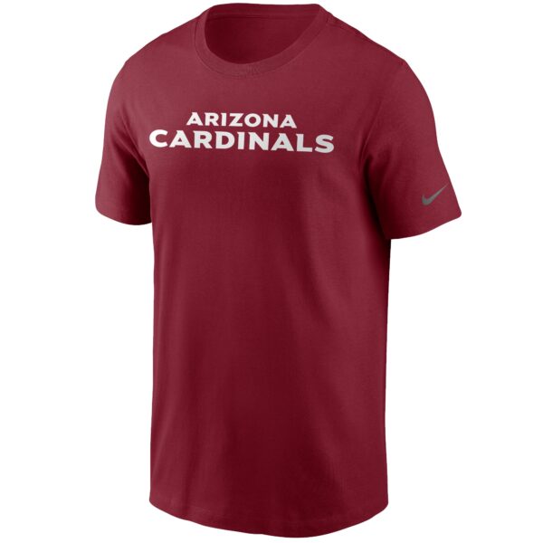 Men's Nike Cardinal Arizona Cardinals Team Wordmark T-Shirt - Image 2