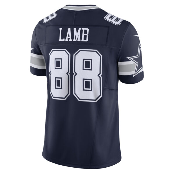 Men's Nike CeeDee Lamb Navy Dallas Cowboys Vapor F.U.S.E. Limited Jersey - Image 3