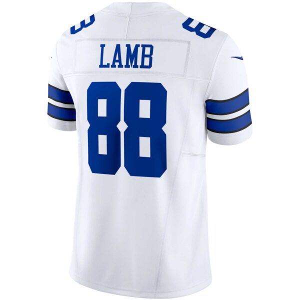 Men's Nike CeeDee Lamb White Dallas Cowboys Vapor F.U.S.E. Limited Jersey - Image 3