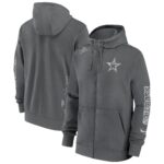 Men's Nike Charcoal Dallas Cowboys Primetime Club Full-Zip Hoodie