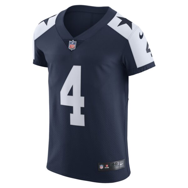 Men's Nike Dak Prescott Navy Dallas Cowboys Vapor Elite Player Jersey - Image 2