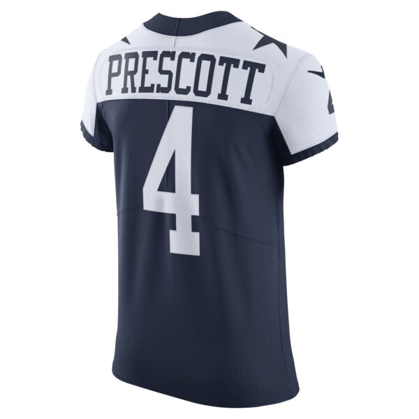 Men's Nike Dak Prescott Navy Dallas Cowboys Vapor Elite Player Jersey - Image 3