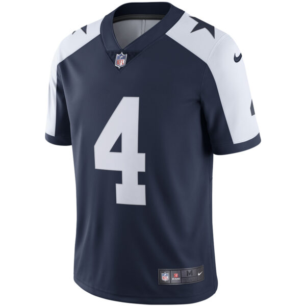 Men's Nike Dak Prescott Navy Dallas Cowboys Alternate Vapor Limited Jersey - Image 2