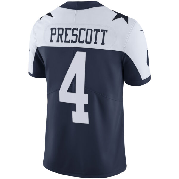 Men's Nike Dak Prescott Navy Dallas Cowboys Alternate Vapor Limited Jersey - Image 3