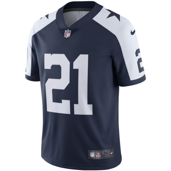 Men's Nike Ezekiel Elliott Navy Dallas Cowboys Alternate Vapor Limited Jersey - Image 2