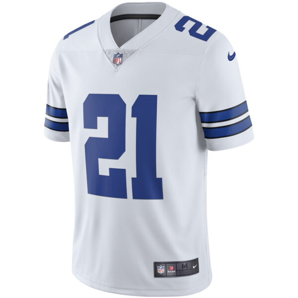 Men's Nike Ezekiel Elliott White Dallas Cowboys Vapor Limited Player Jersey - Image 2
