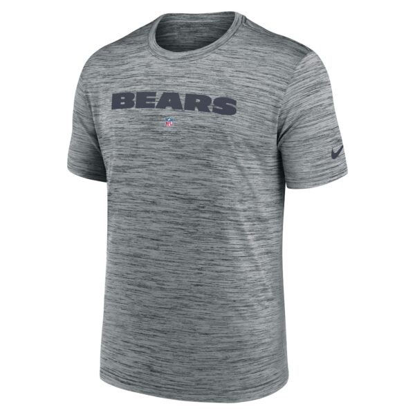 Men's Nike Gray Chicago Bears Velocity Performance T-Shirt - Image 2