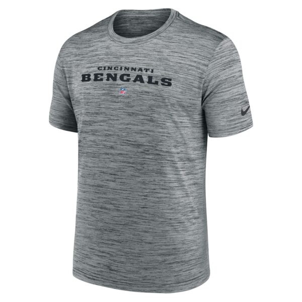 Men's Nike Gray Cincinnati Bengals Velocity Performance T-Shirt - Image 2