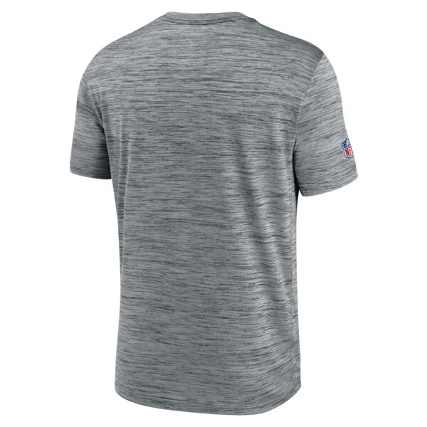 Men's Nike Gray Green Bay Packers Sideline Velocity Throwback Logo Performance T-Shirt - Image 3