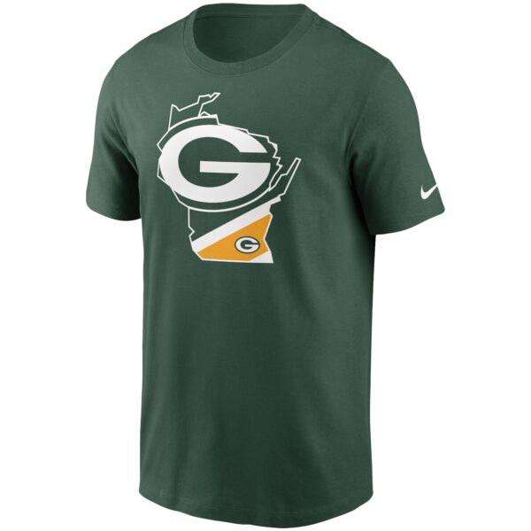 Men's Nike Green Green Bay Packers Hometown Collection Wisconsin T-Shirt - Image 2