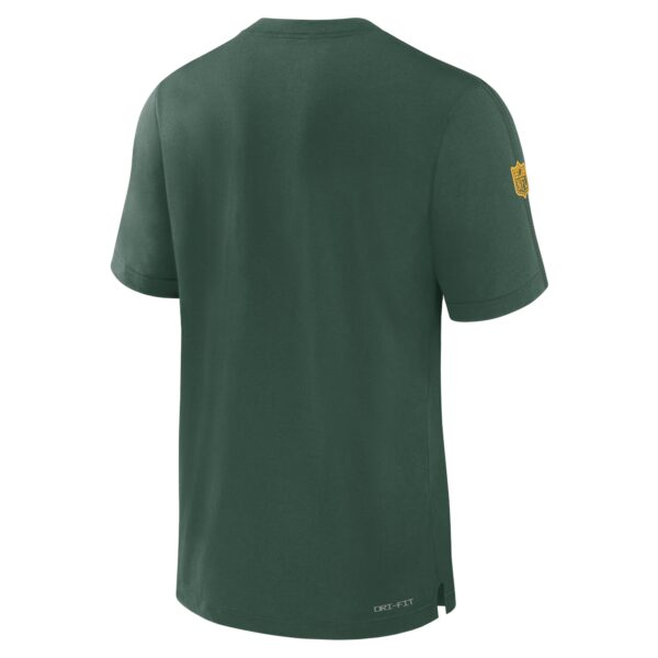 Men's Nike Green Green Bay Packers Sideline Player Performance T-Shirt - Image 3