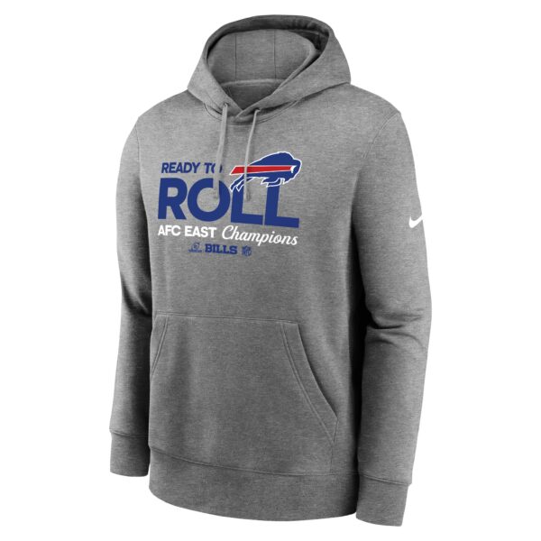 Men's Nike Heather Gray Buffalo Bills 2024 AFC East Division Champions Locker Room Trophy Collection Pullover Hoodie - Image 2