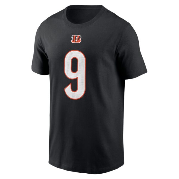 Men's Nike Joe Burrow Black Cincinnati Bengals Player Name & Number T-Shirt - Image 2