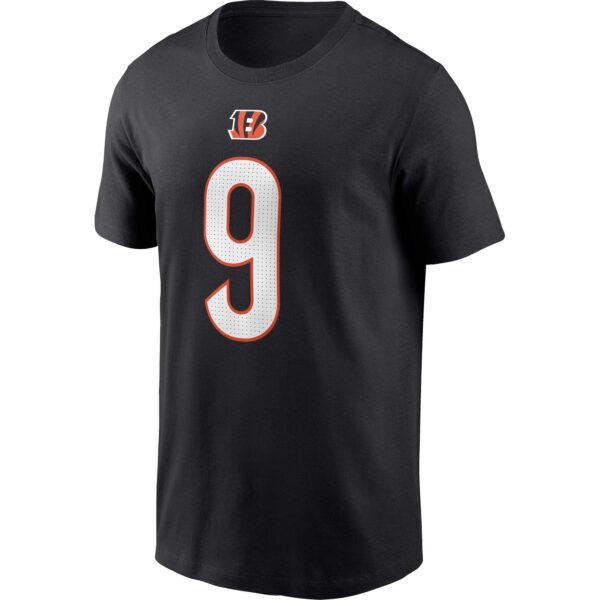 Men's Nike Joe Burrow Black Cincinnati Bengals Player Name & Number T-Shirt - Image 2