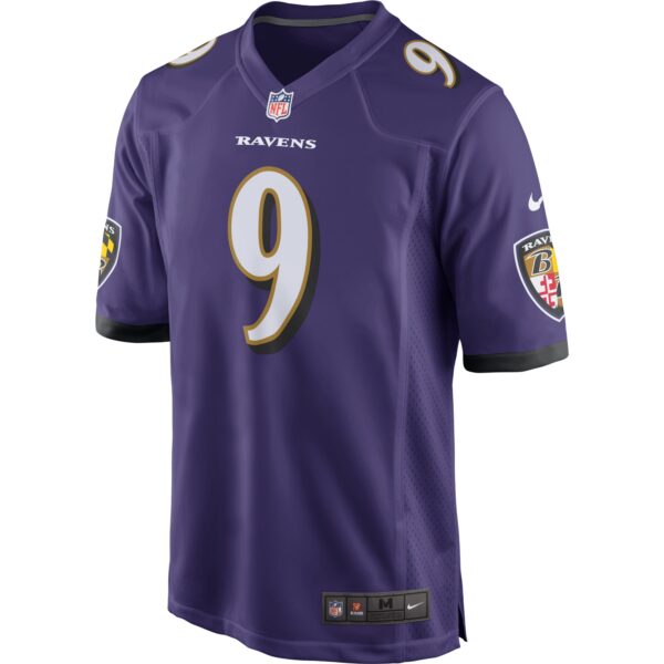 Men's Nike Justin Tucker Purple Baltimore Ravens Game Jersey - Image 2