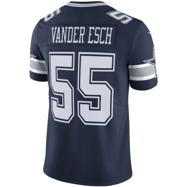 Men's Nike Leighton Vander Esch Navy Dallas Cowboys Vapor Limited Player Jersey - Image 3