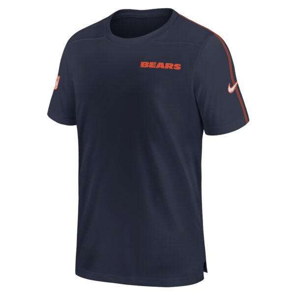 Men's Nike Navy Chicago Bears 2024 Sideline Coach UV Performance T-Shirt - Image 2