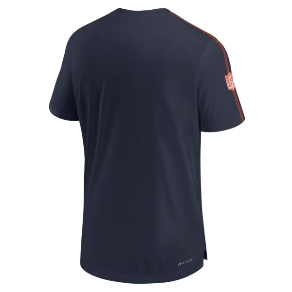 Men's Nike Navy Chicago Bears 2024 Sideline Coach UV Performance T-Shirt - Image 3