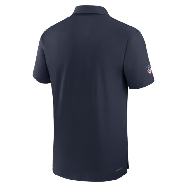 Men's Nike Navy Chicago Bears Sideline Coaches Performance Polo - Image 3