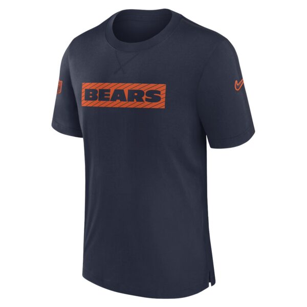Men's Nike Navy Chicago Bears Sideline Player Performance T-Shirt - Image 2