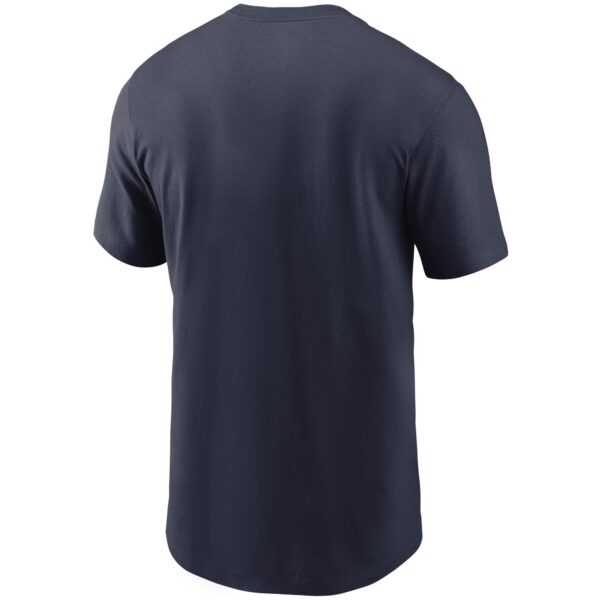 Men's Nike Navy Denver Broncos Team Wordmark T-Shirt - Image 3