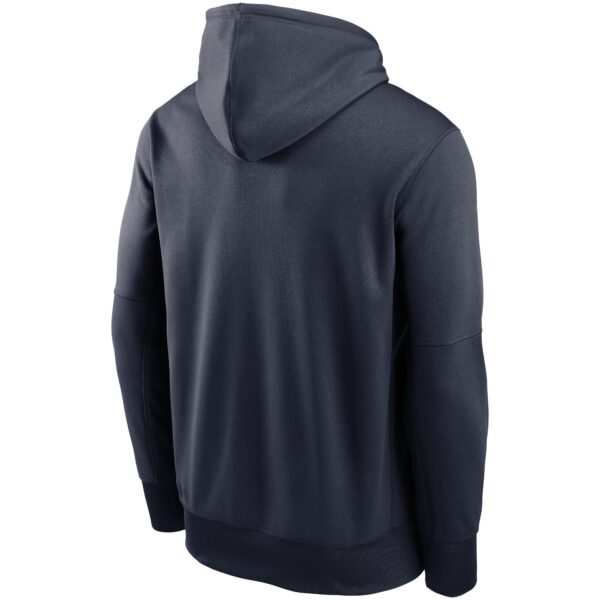 Men's Nike Navy Houston Texans Fan Gear Primary Logo Therma Performance Pullover Hoodie - Image 3