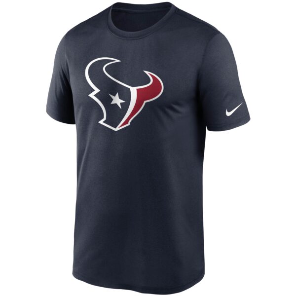 Men's Nike Navy Houston Texans Logo Essential Legend Performance T-Shirt - Image 2