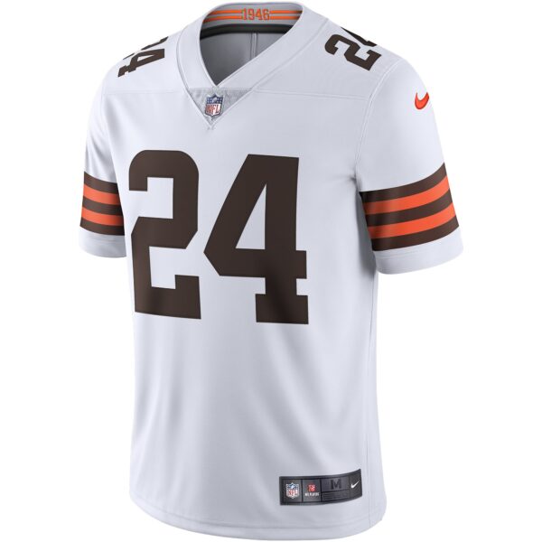 Men's Nike Nick Chubb White Cleveland Browns Vapor Limited Jersey - Image 2