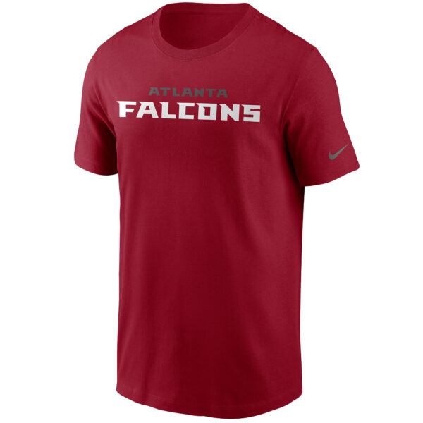 Men's Nike Red Atlanta Falcons Team Wordmark T-Shirt - Image 2