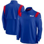 Men's Nike Royal Buffalo Bills Sideline Coaches Repel Quarter-Zip Jacket