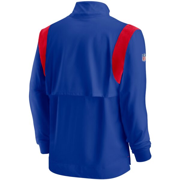 Men's Nike Royal Buffalo Bills Sideline Coaches Repel Quarter-Zip Jacket - Image 3