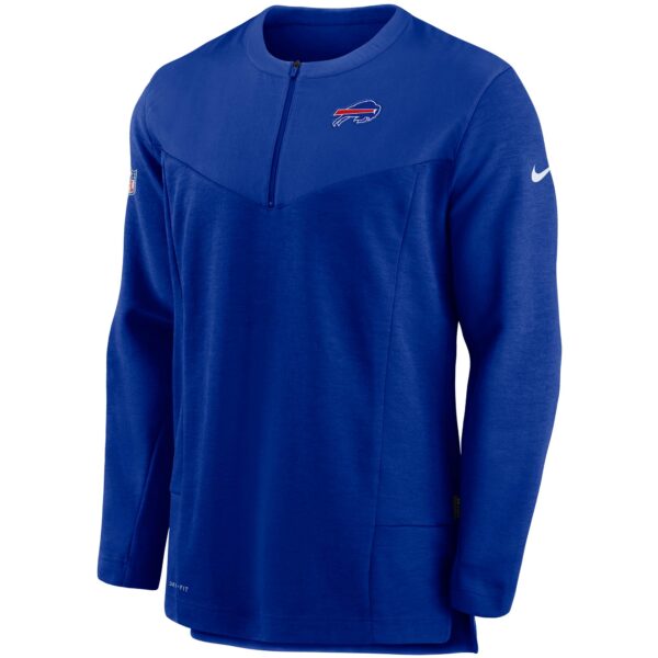 Men's Nike Royal Buffalo Bills Sideline Half-Zip UV Performance Jacket - Image 2