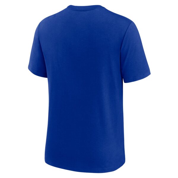 Men's Nike Royal Dallas Cowboys Playback Logo Tri-Blend T-Shirt - Image 3