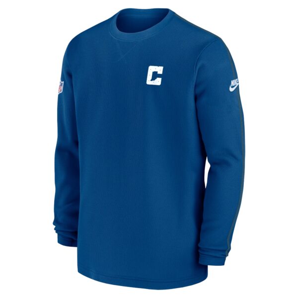 Men's Nike Royal Indianapolis Colts Alternate Logo Coach Long Sleeve Top - Image 2