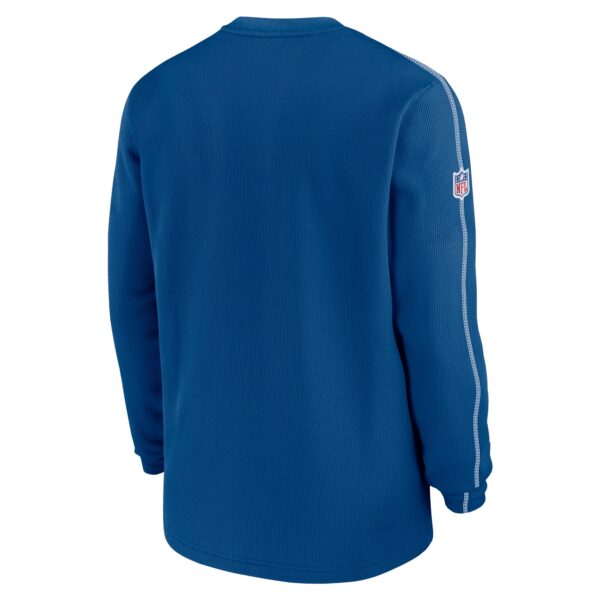 Men's Nike Royal Indianapolis Colts Alternate Logo Coach Long Sleeve Top - Image 3