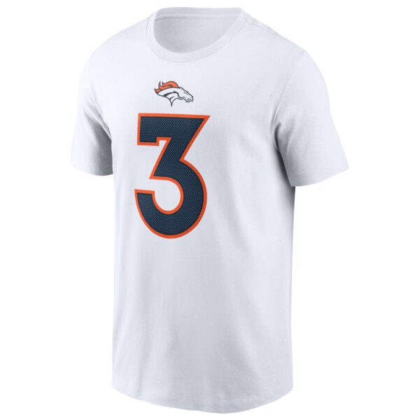 Men's Nike Russell Wilson White Denver Broncos Player Name & Number T-Shirt - Image 2