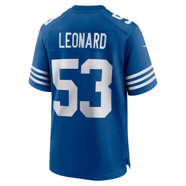 Men's Nike Darius Leonard Royal Indianapolis Colts Alternate Game Jersey - Image 3