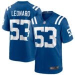 Men's Nike Darius Leonard Royal Indianapolis Colts Game Player Jersey
