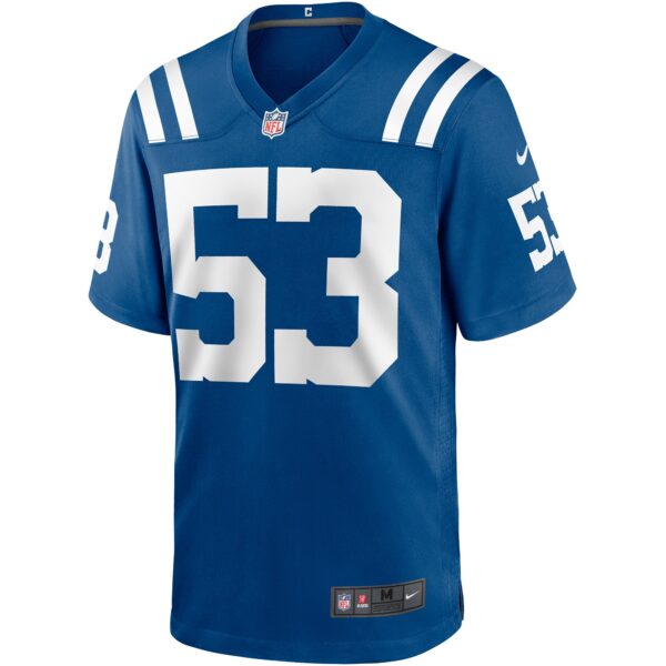 Men's Nike Darius Leonard Royal Indianapolis Colts Game Player Jersey - Image 2