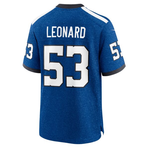 Men's Nike Shaquille Leonard Royal Indianapolis Colts Indiana Nights Alternate Game Jersey - Image 3