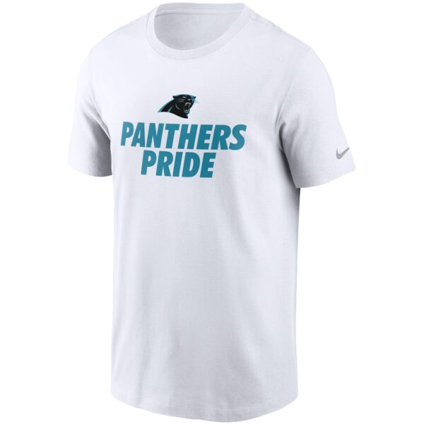 Men's Nike White Carolina Panthers Hometown Collection Pride T-Shirt - Image 2
