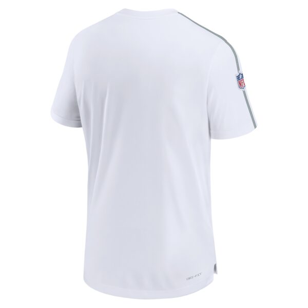 Men's Nike White Green Bay Packers Sideline Alternate Logo Coach Performance Top - Image 3