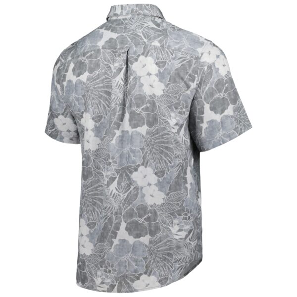 Men's Tommy Bahama Gray Cleveland Browns Coconut Point Playa Floral Camp IslandZone Button-Up Shirt - Image 3