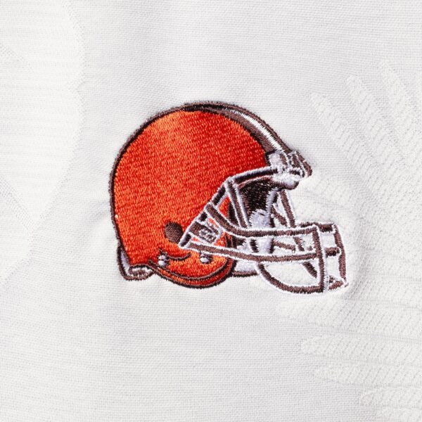 Men's Tommy Bahama Gray Cleveland Browns Palm Coast Delray Frond Allover IslandZone Polo - Image 3