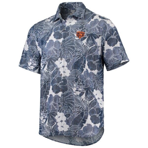 Men's Tommy Bahama Navy Chicago Bears Coconut Point Playa Floral IslandZone Button-Up Shirt - Image 2