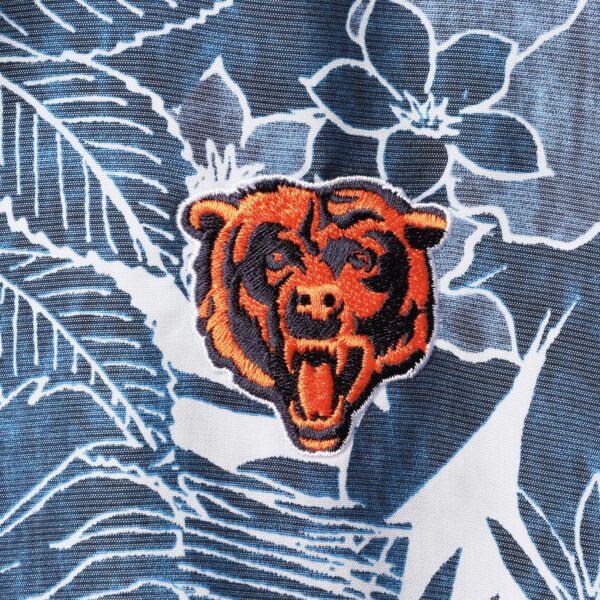 Men's Tommy Bahama Navy Chicago Bears Coconut Point Playa Floral IslandZone Button-Up Shirt - Image 3