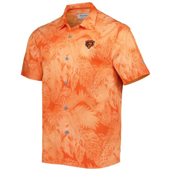 Men's Tommy Bahama Orange Chicago Bears Coast Luminescent Fronds Camp IslandZone Button-Up Shirt - Image 2