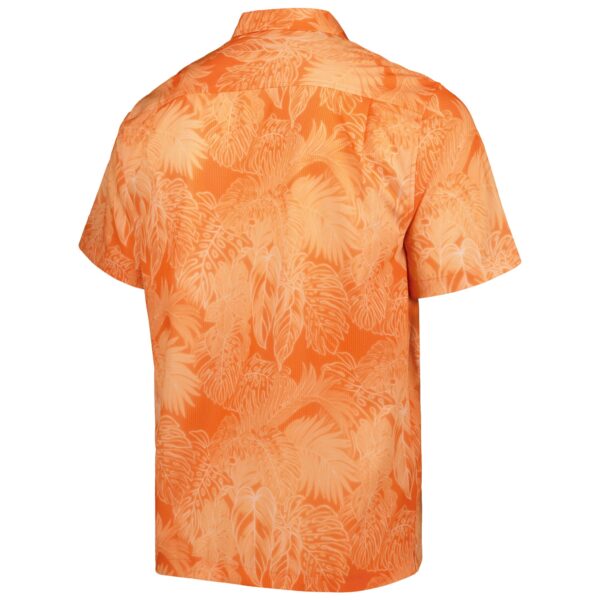 Men's Tommy Bahama Orange Chicago Bears Coast Luminescent Fronds Camp IslandZone Button-Up Shirt - Image 3